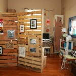 Biombo fabricado con palets